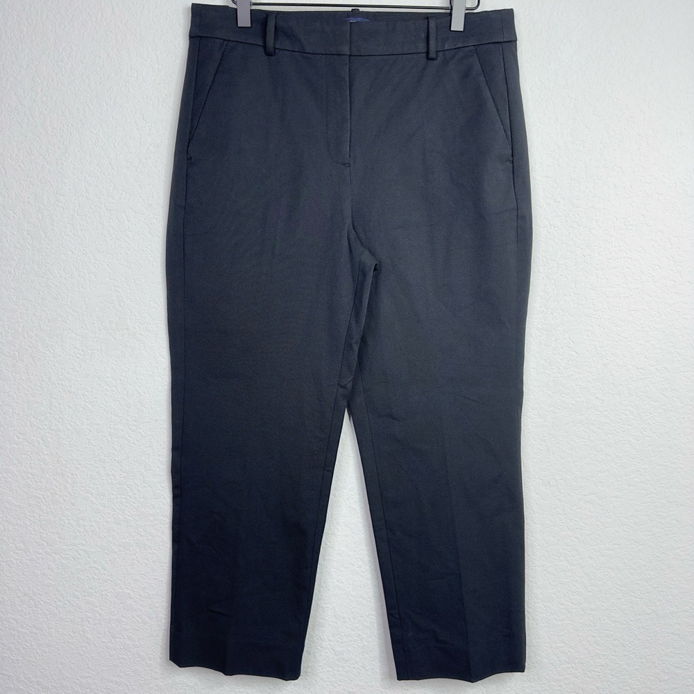 J.Crew Pants Womens 12P Black Kallie Crop Career Office Minimalist Workwear